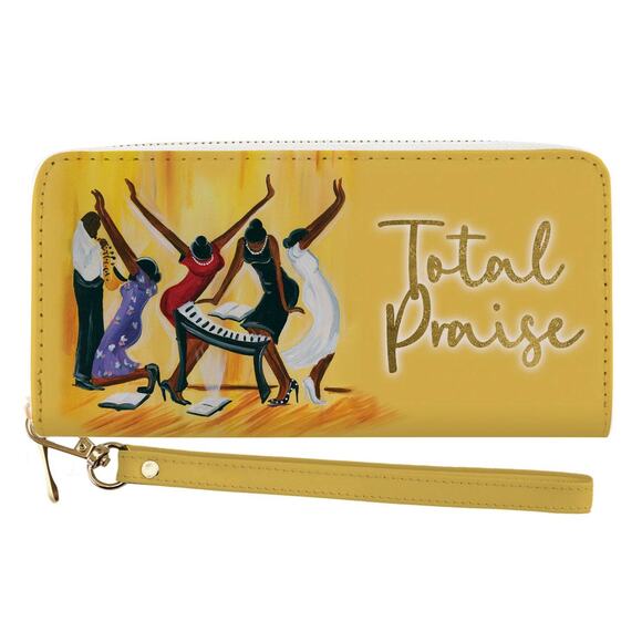 African American Expressions Long Clutch Wallet | Total Praise - Picture 1 of 2